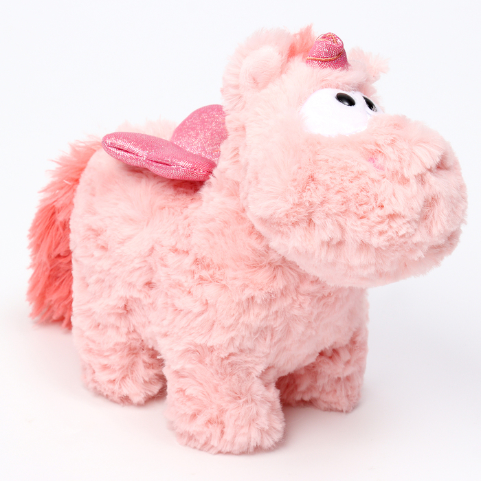 Мягкая игрушка Единорог кудрявый 9939233 20 см розовый