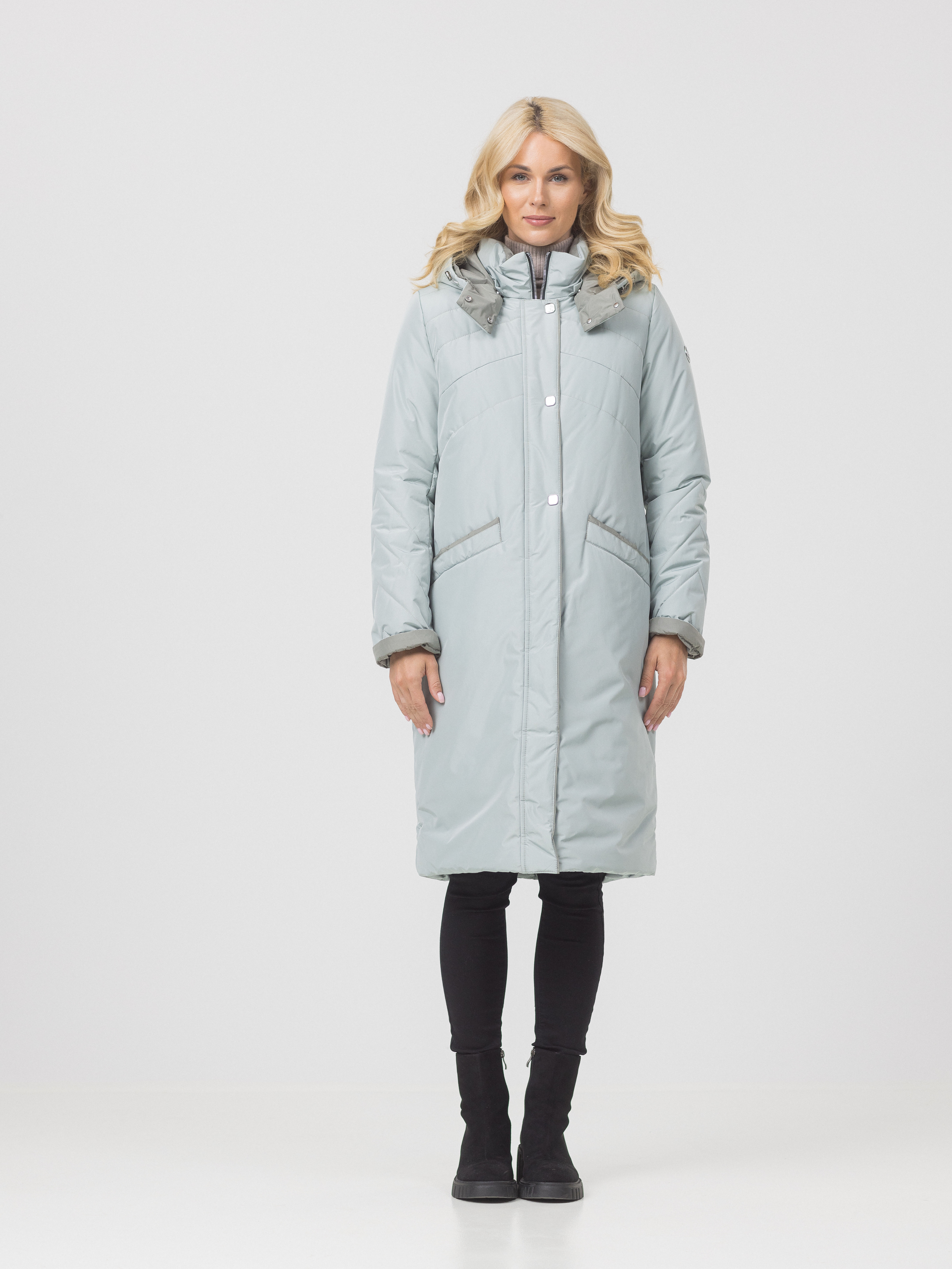 

Пальто женское Maritta 32-3019-10 серое 50 EU, Серый, 32-3019-10