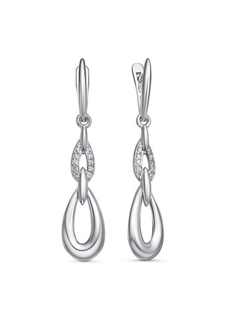 

Серьги подвески из серебра с фианитом Kari Jewelry с1201554, с1201554
