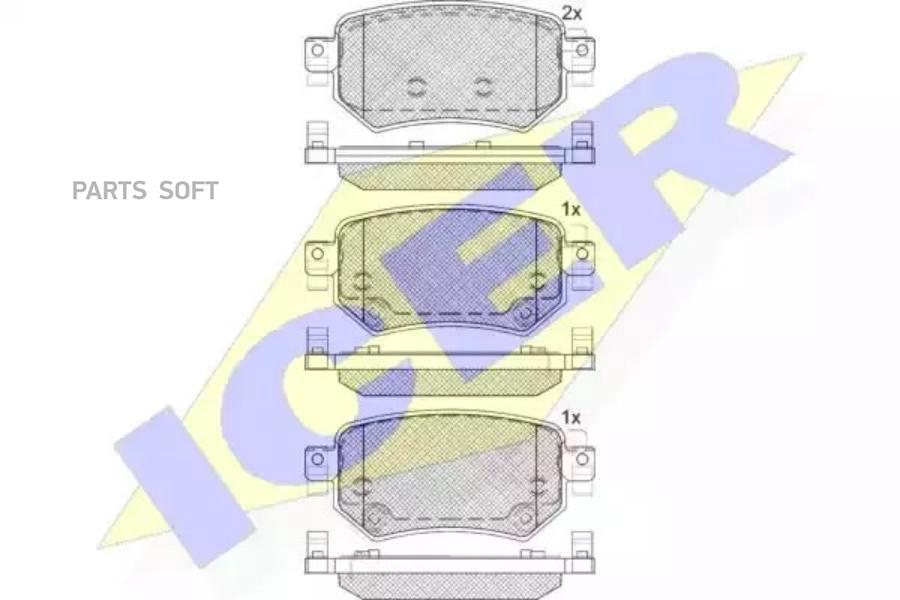 

Тормозные колодки ICER 182263