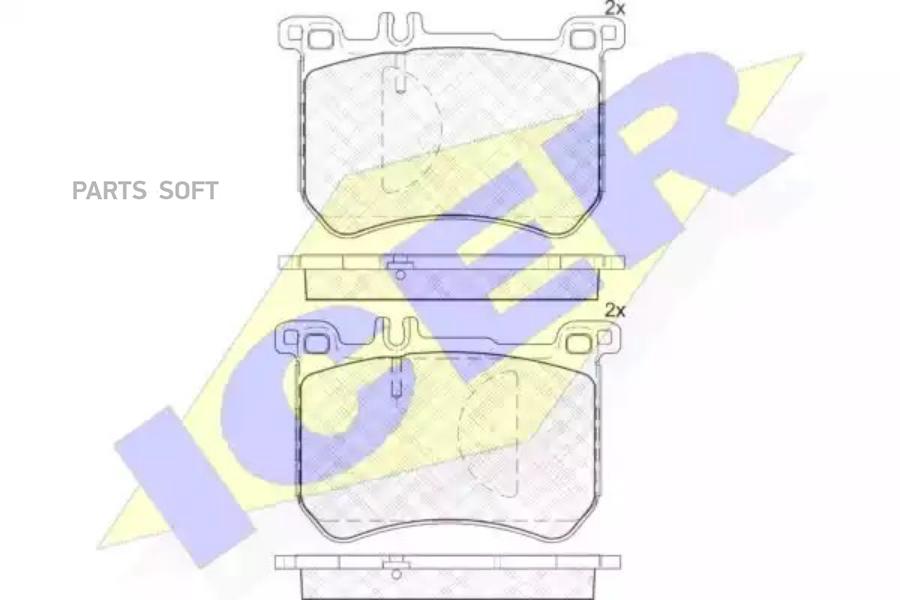 

Тормозные колодки ICER 182100