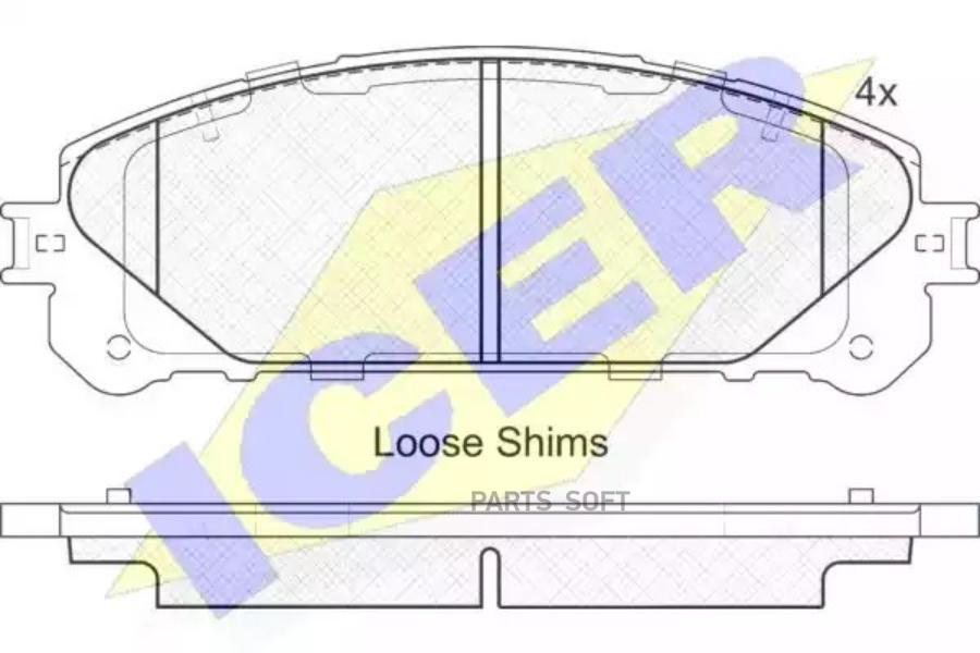 

Тормозные колодки ICER 181982