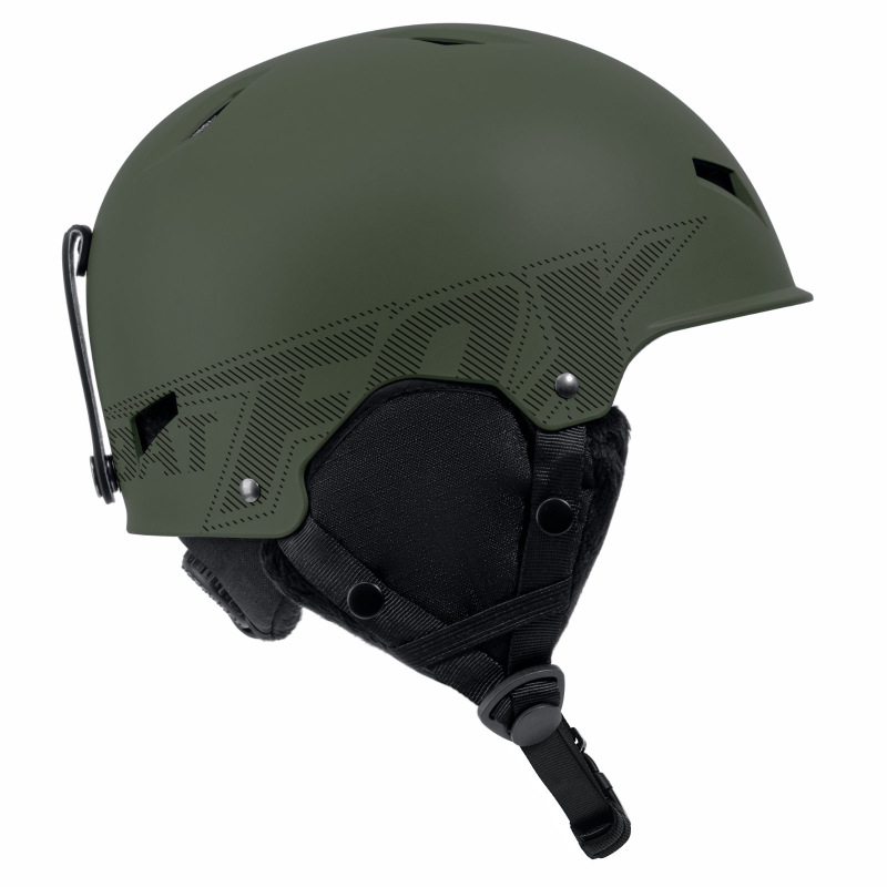 Шлем для лыж и сноуборда BATFOX HM003-3, цвет болотный, р. M