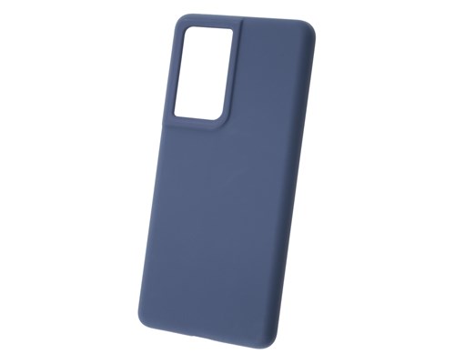 фото Чехол newlevel liquid silicone hard blue для samsung galaxy s21 ultra