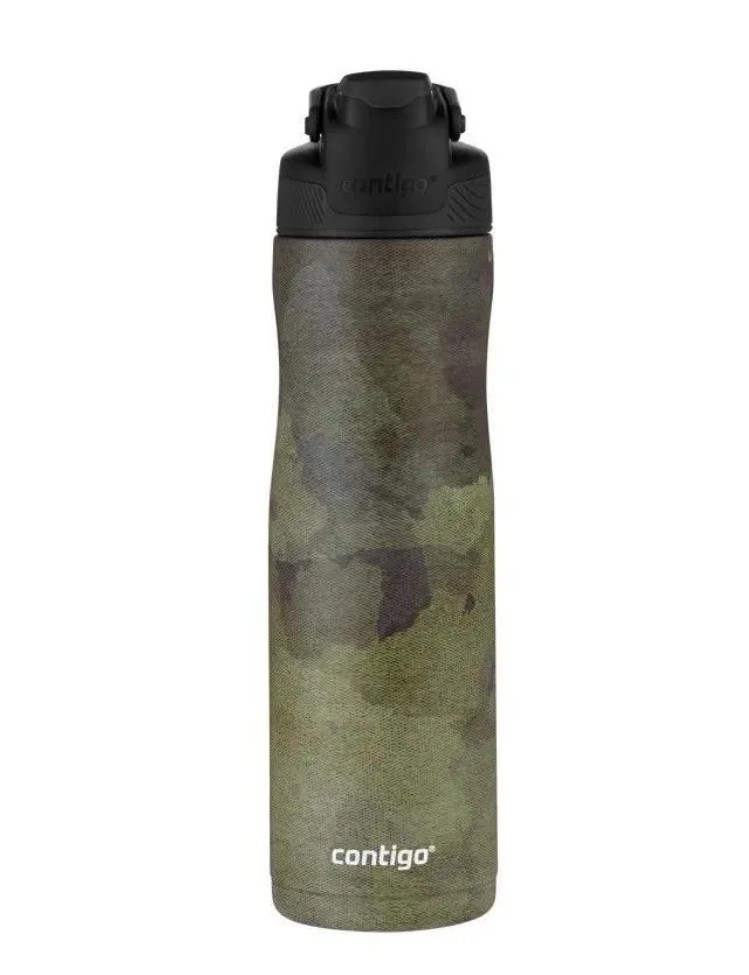Термос-бутылка Contigo Couture Chill 2127885 0.72л. черный/зеленый