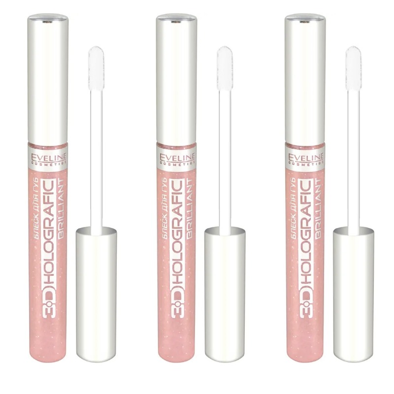 

Блеск для губ Eveline Cosmetics 3D Holografic Brilliant тон 69 9 мл 3 шт