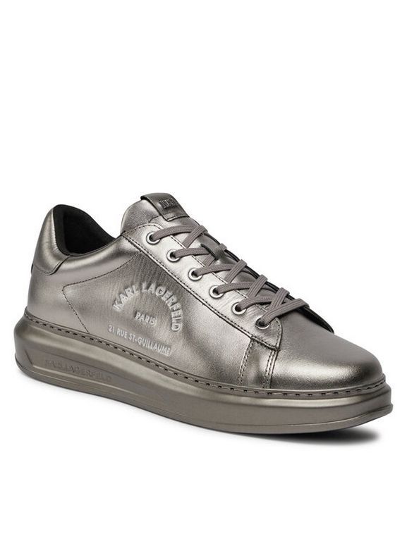 

Кеды мужские Karl Lagerfeld KL52538M серебристые 45 EU, Серебристый, KL52538M