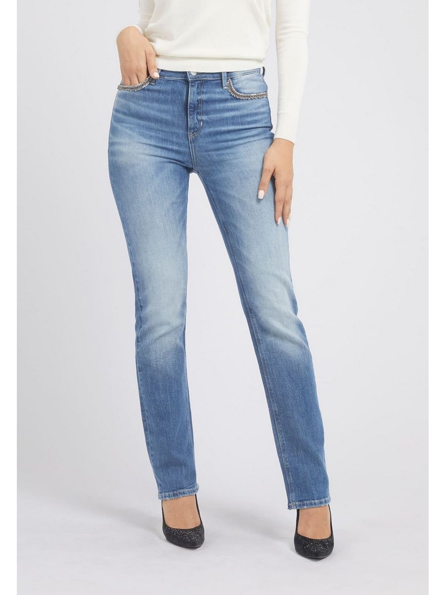 

Джинсы женские Guess GU121N176 синие 24/32, Синий, GU121N176