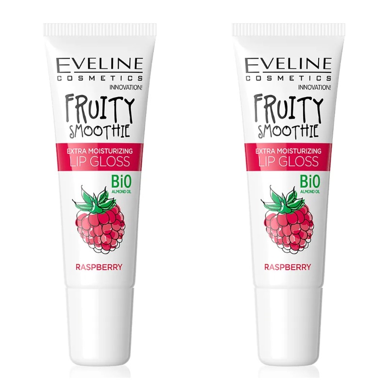 

Блеск для губ Eveline Cosmetics Fruity Smoothie raspberry 12мл 2 шт