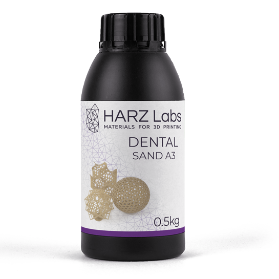 

Фотополимер HARZ Labs Dental Sand A3 Beige, 0,5 кг