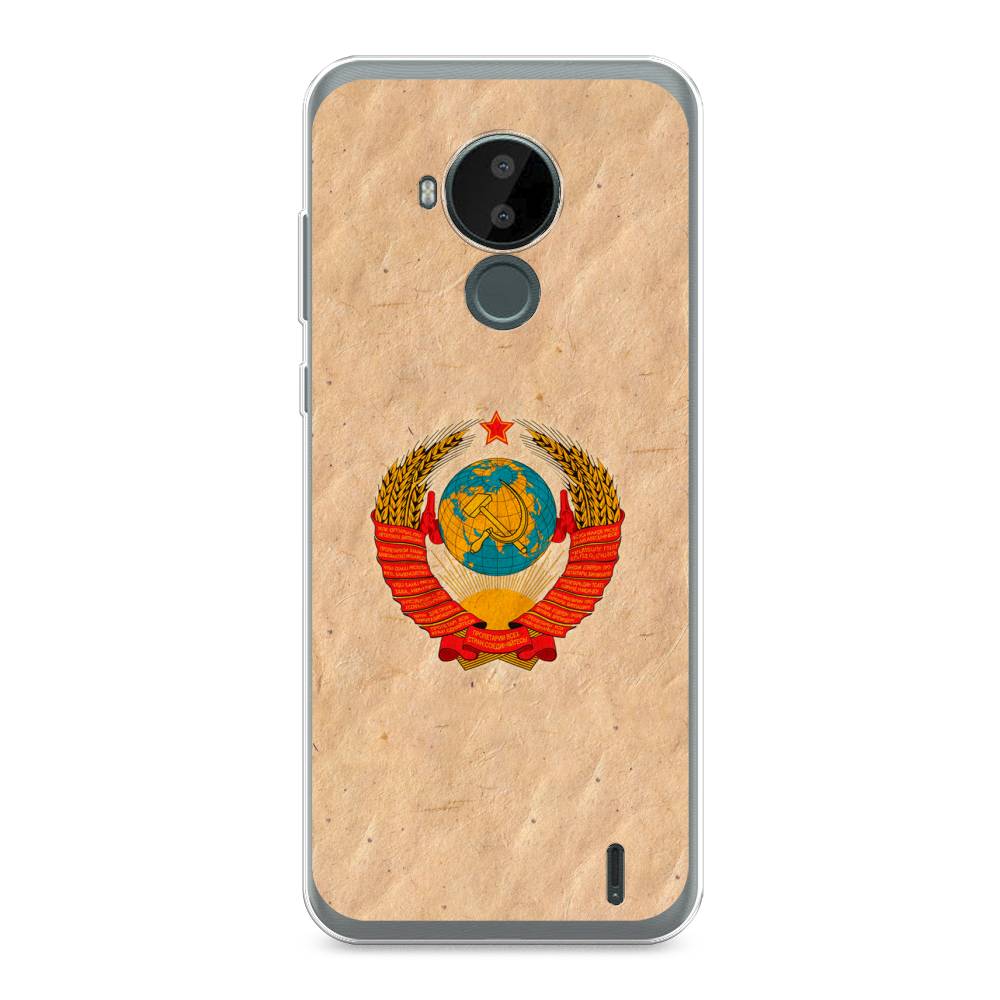 

Чехол Awog на Nokia C30 / Нокиа C30 "Союз пролетариев", Бежевый;красный, 124850-10