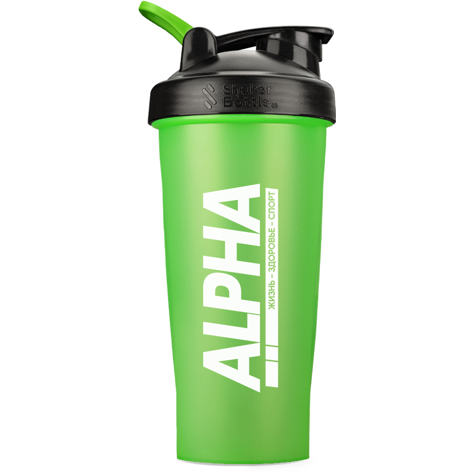 Шейкер ShakerBottle ALPHA 600 мл, Зеленый