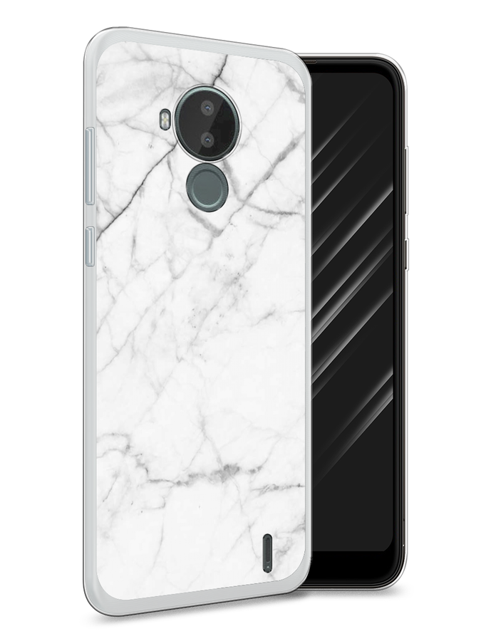 

Чехол Awog на Nokia C30 / Нокиа C30 "Светлый мрамор", Серый, 124850-3