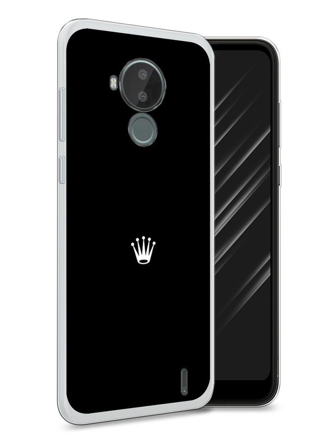 

Чехол Awog на Nokia C30 / Нокиа C30 "Белая корона на черном фоне", Черный, 124850-7