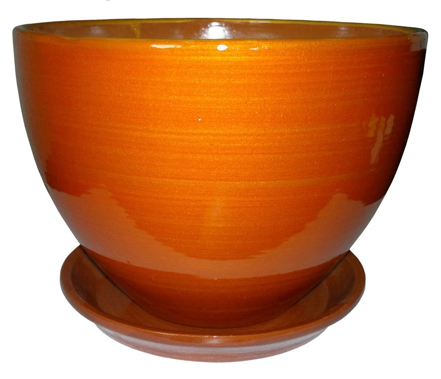 

Цветочный горшок Сады Аурики Гемария ЭК314/1 0,7 л мандариновый 1 шт., Оранжевый, Гемария