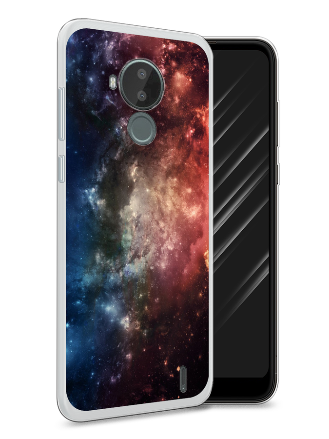 

Чехол Awog на Nokia C30 / Нокиа C30 "Космос", Синий;бежевый;красный, 124850-4
