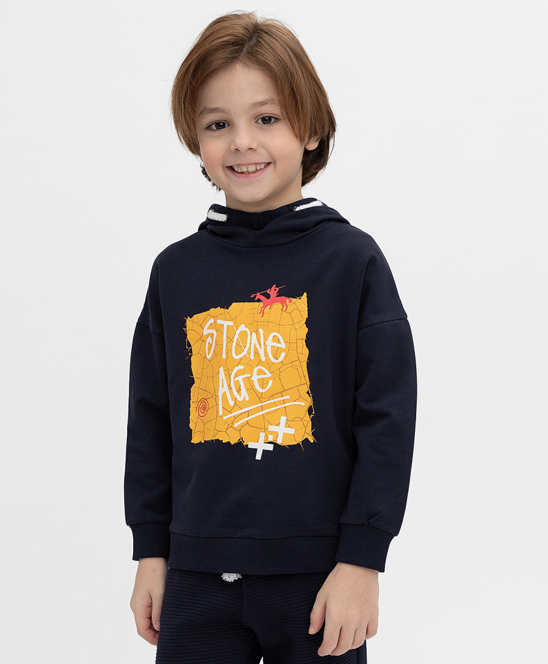 

Толстовка Button Blue для мальчиков цв. синий р-р. 98, 121BBBMC16121000