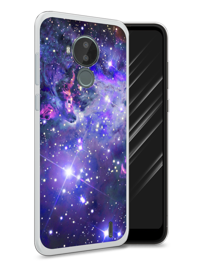 

Чехол Awog на Nokia C30 / Нокиа C30 "Яркая галактика", Фиолетовый, 124850-4