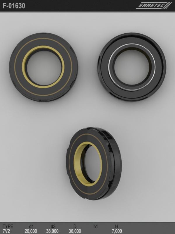 

Сальник рулевой рейки EMMETEC 20x36x7 (7V2) F-01630, F-01630, F01630