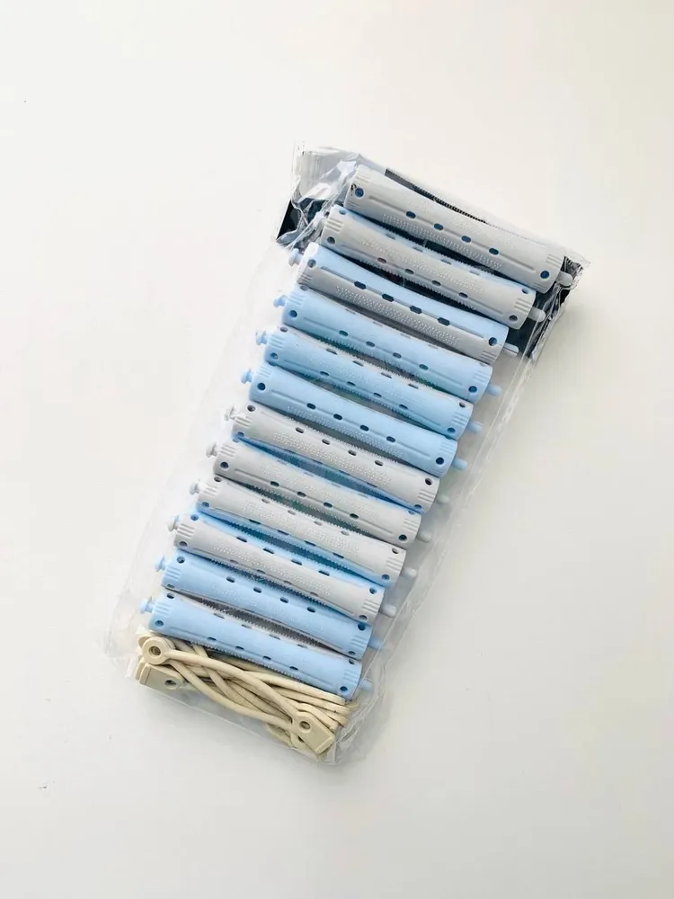 Бигуди коклюшки 11 х 91 мм, пластик, цвет микс, 12 шт