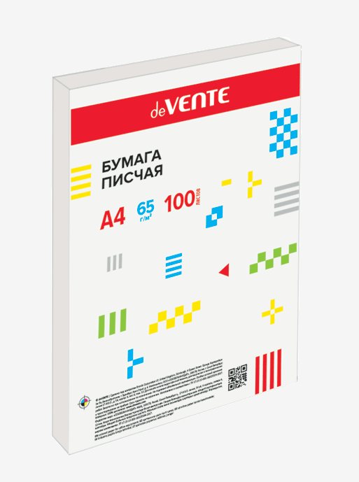 

Бумага писчая deVente А4 100л, Белый, 1763898