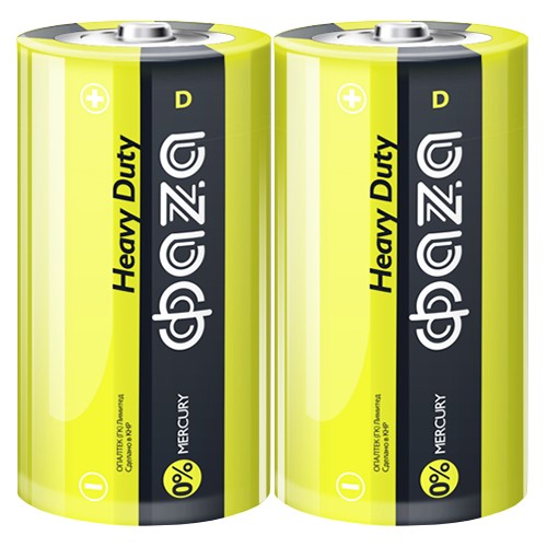 Элемент питания ФАЗА R20/373 2S, комплект 12 батареек (6 упак. х 2шт.)