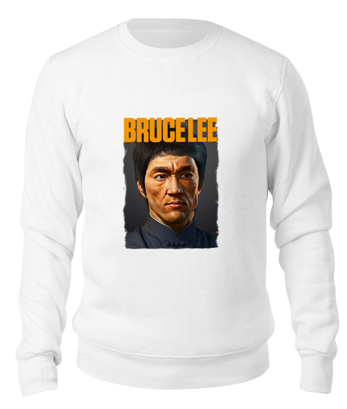 

Свитшот унисекс Printio Bruce lee белый L, Bruce lee