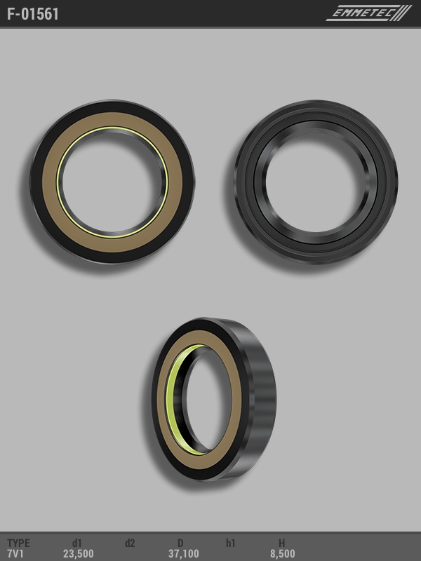 

Сальник рулевой рейки EMMETEC 23.5x37.1x8.5 (7V1) F-01561, F-01561, F01561