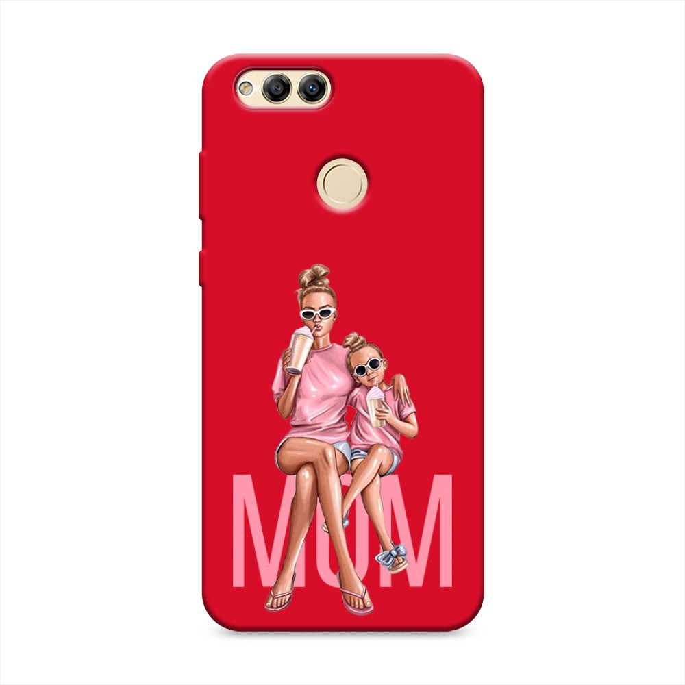 

Матовый силиконовый чехол "Lovely mom" на Honor 7X, 63753-1