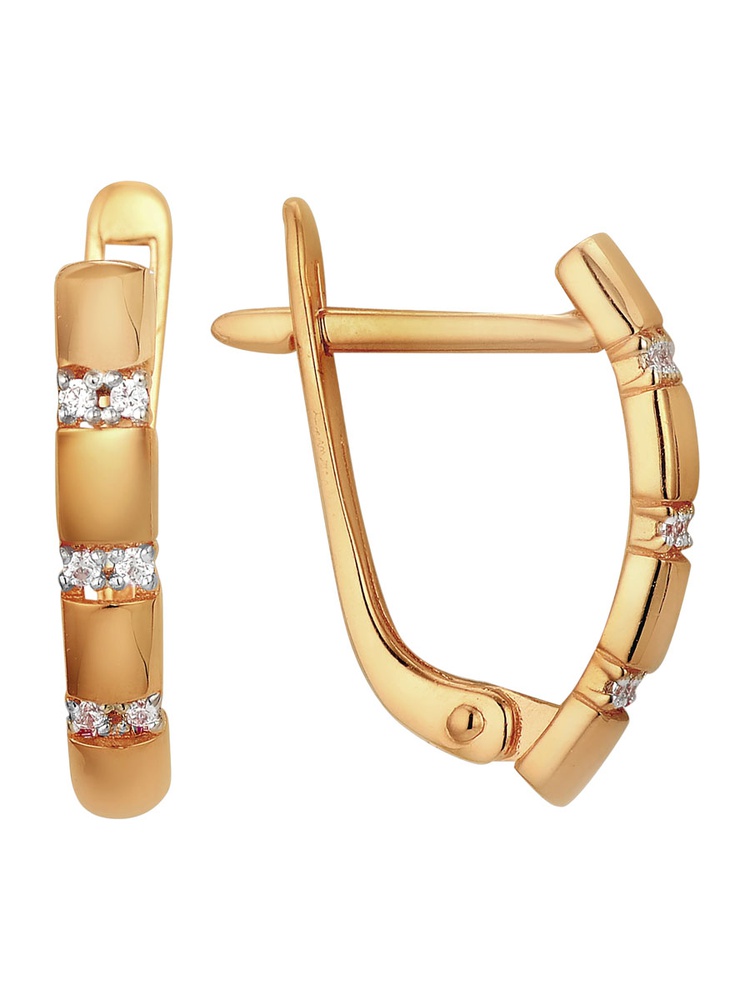 

Серьги из золота 585Gold 302007671, фианит, 302007671