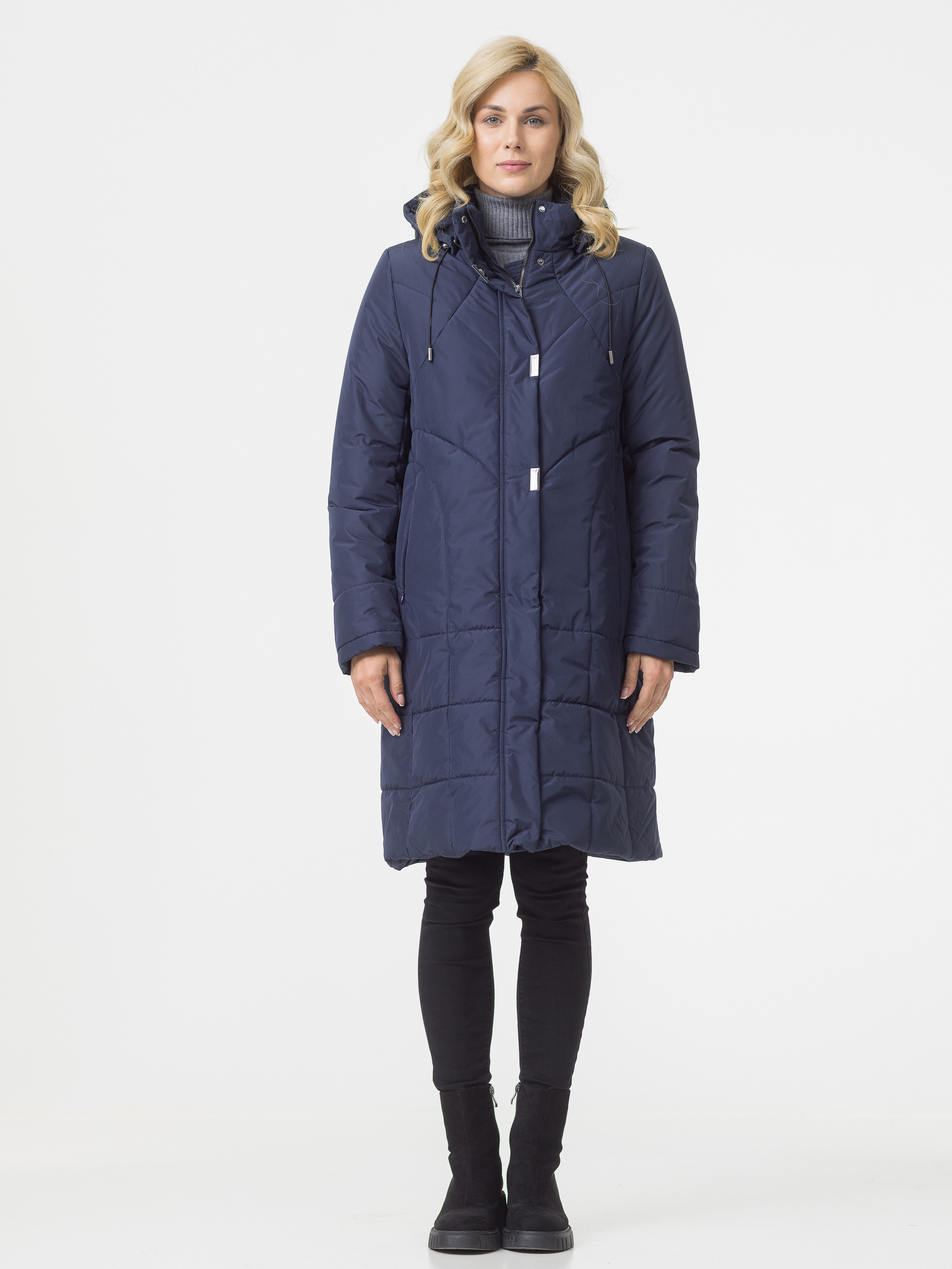 

Пальто женское Maritta 32-3029-10 синее 38 EU, Синий, 32-3029-10