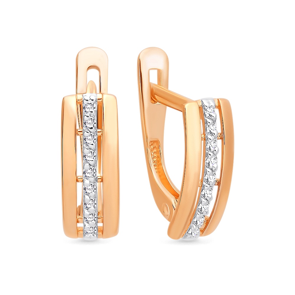 

Серьги из золота 585Gold 102011096, бриллиант, 102011096