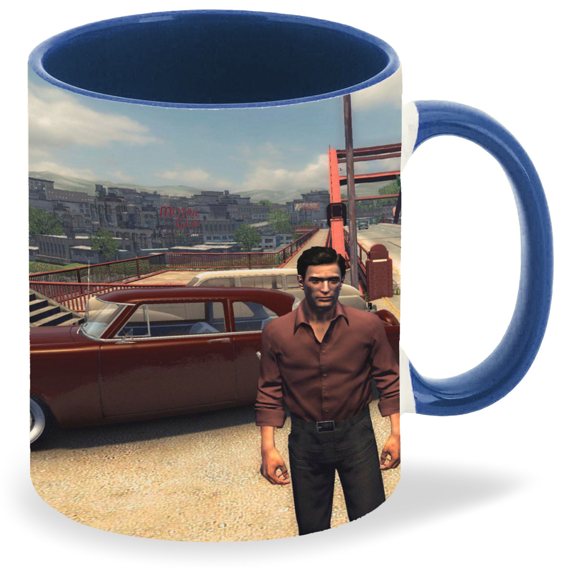 фото Кружка coolpodarok мафия2 mafia2 (мужчина на заднем плане мост)
