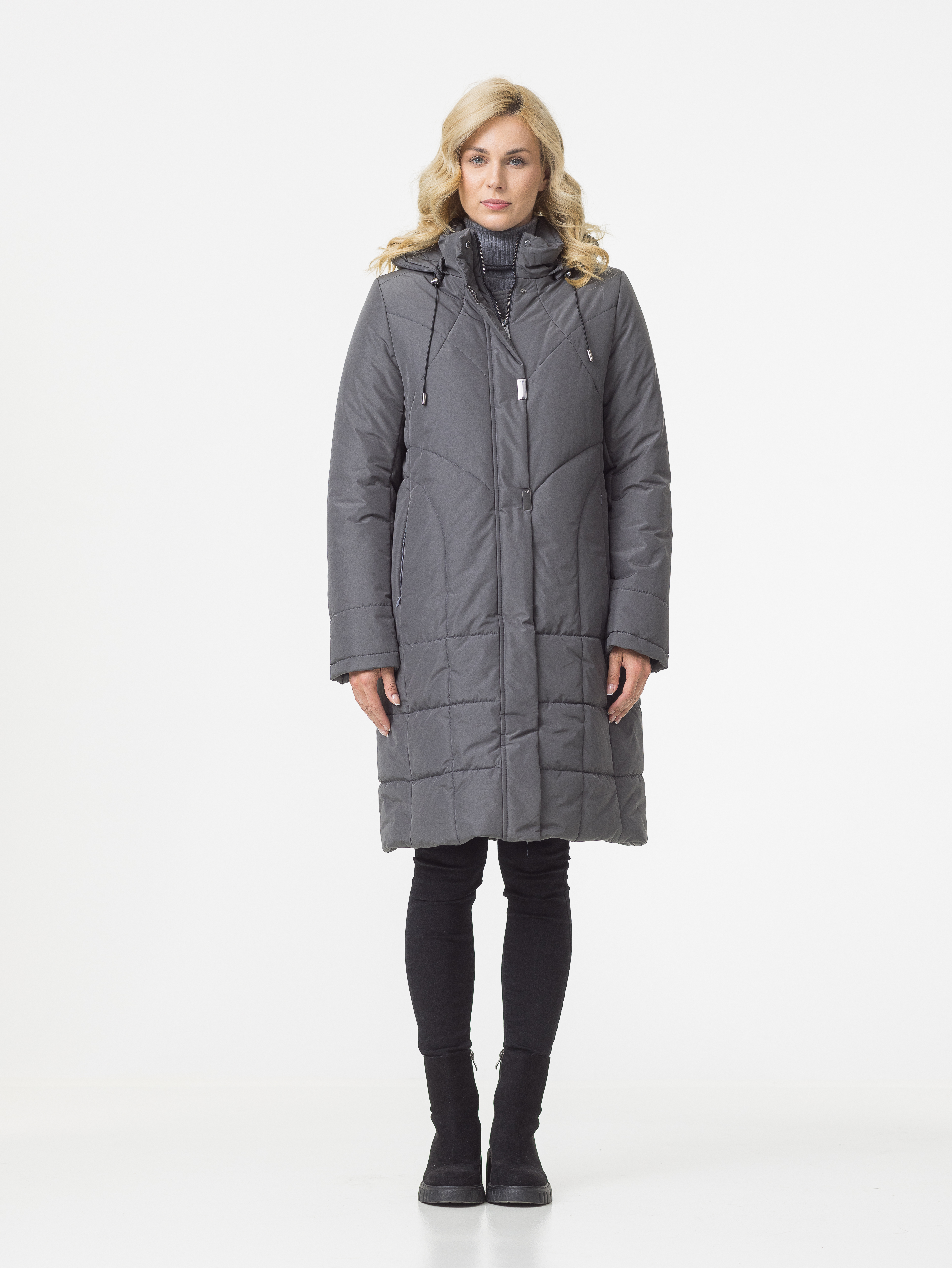 

Пальто женское Maritta 32-3029-10 серое 38 EU, Серый, 32-3029-10