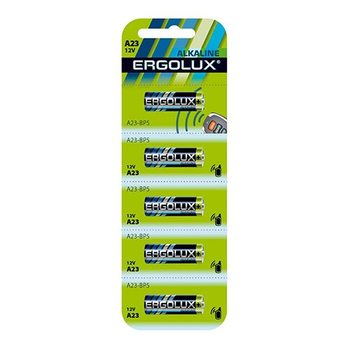 Элемент питания Ergolux LR23A 12V BL5, комплект 15 батареек (3 упак. х 5шт.)