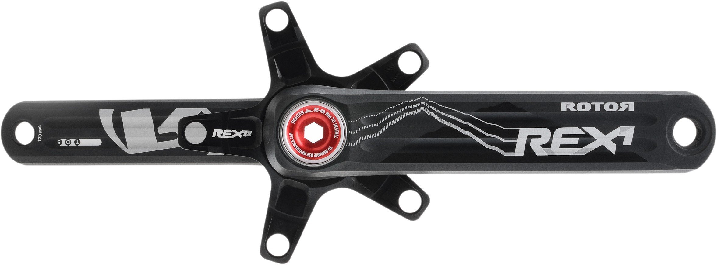 Шатуны Rotor Rex 12 XC2 BCD11060 Black 175mm C02-066-21010-001 15411₽