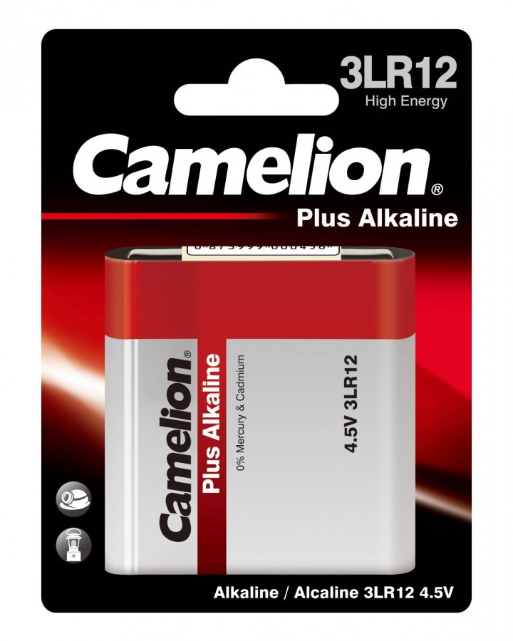Элемент питания Camelion Plus Alkaline 3Lr12 Bl1, комплект 5 шт.
