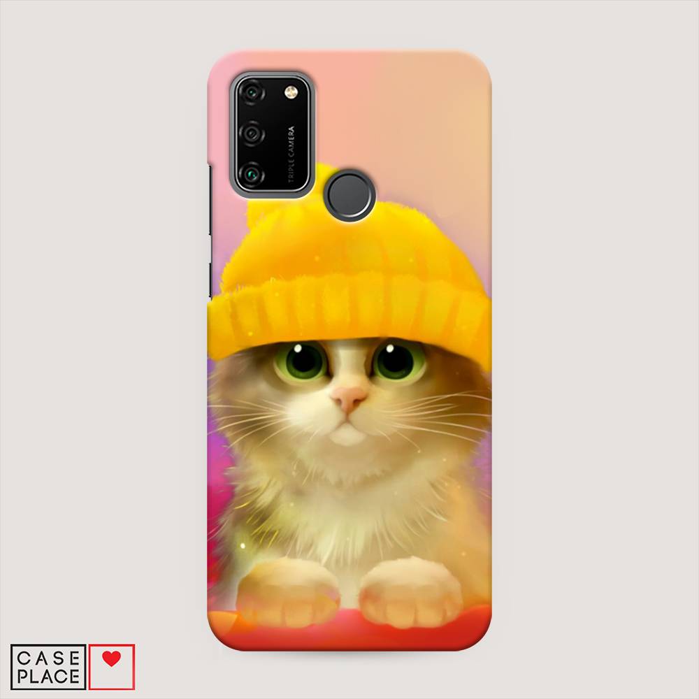 

Чехол Awog "Котенок в желтой шапке" для Honor 9A, 612320-1