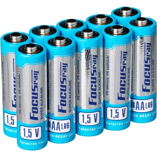 Батарейки Focusray SUPER ALKALINE LR6/316 ШРИНК10, комплект 20 батареек (2 упак. х 10шт.) комплект заглушек 10шт pik 1007 с отверстием arlight 033729