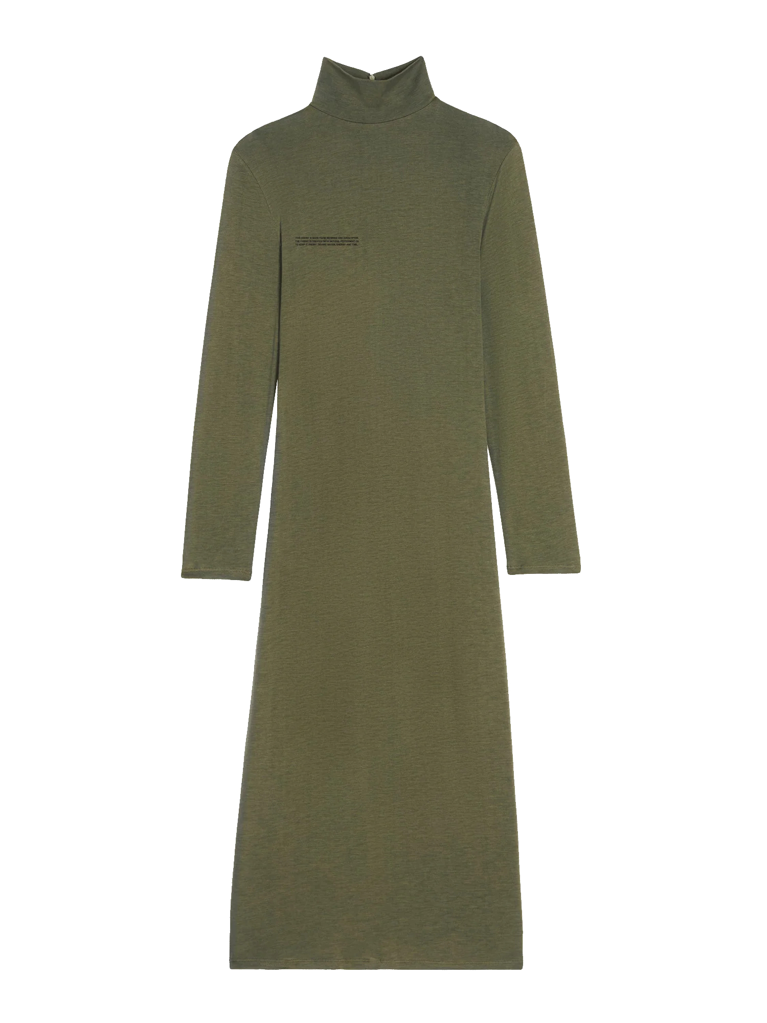 Платье Pangaia для женщин, с высоким воротником, размер XXS, зеленый розмарин