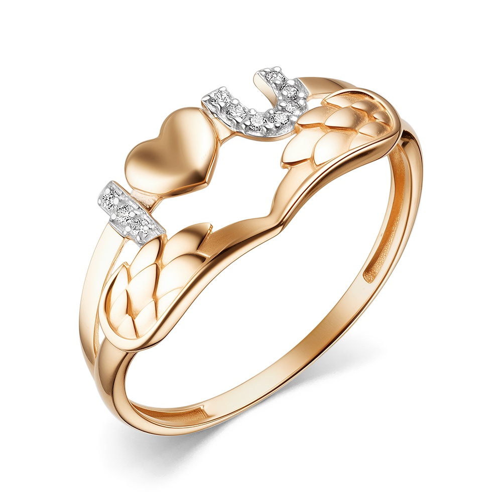 

Кольцо из золота р. , 585Gold 301012993, фианит, 301012993