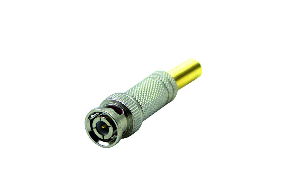 Разъем штекер BNC (папа) под винт с пружиной, Mobicent антенный разъем для кабеля sat proconnect