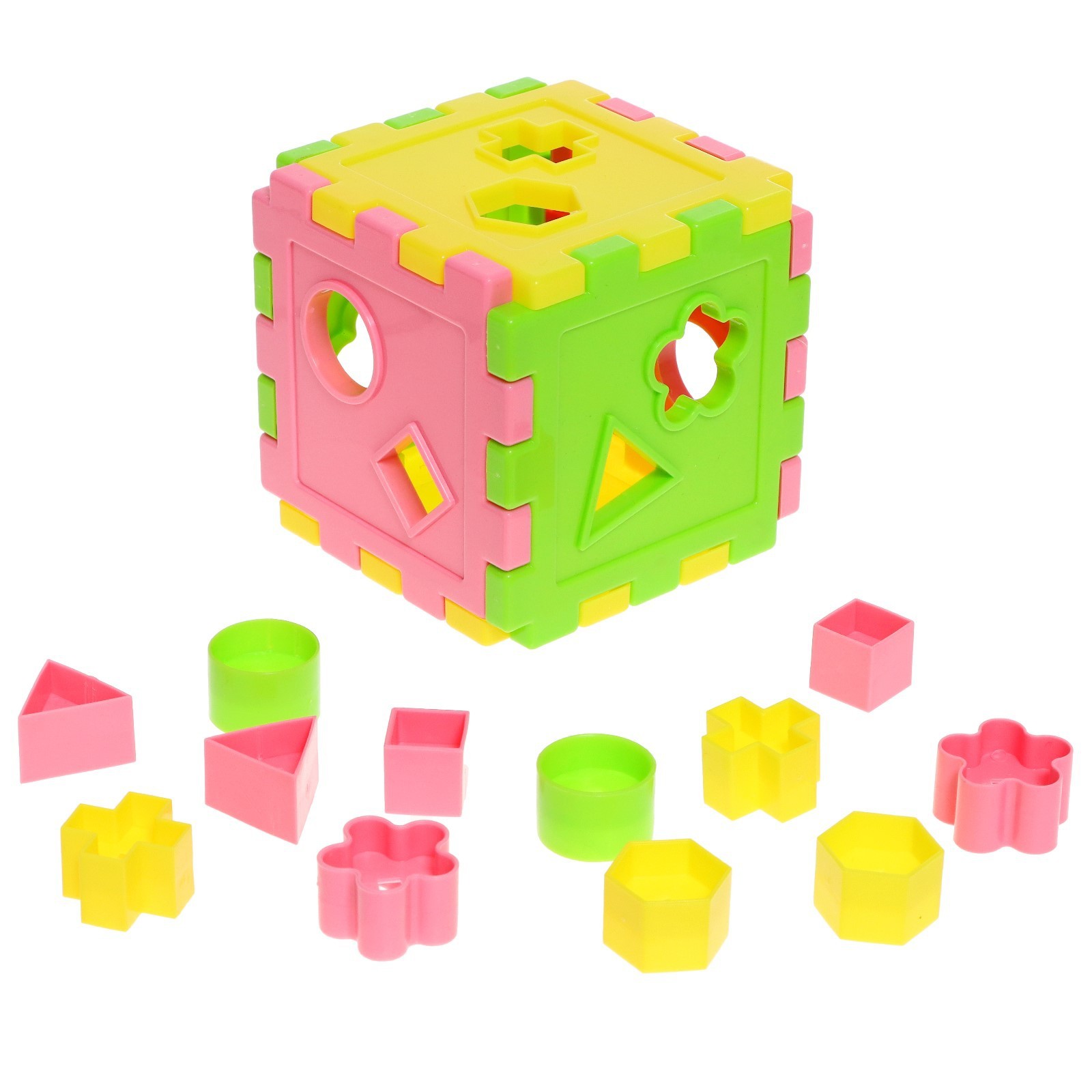 Логический куб Сортер Нижегородская игрушка 003 сортер полесье логический теремок 9142 pls