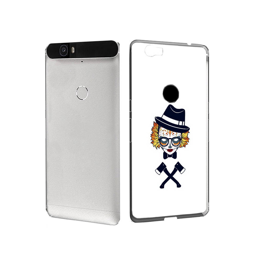 

Чехол MyPads Tocco для Huawei Nexus 6P девушка в маске с топорами рисунок (PT17717.24.304), Прозрачный, Tocco