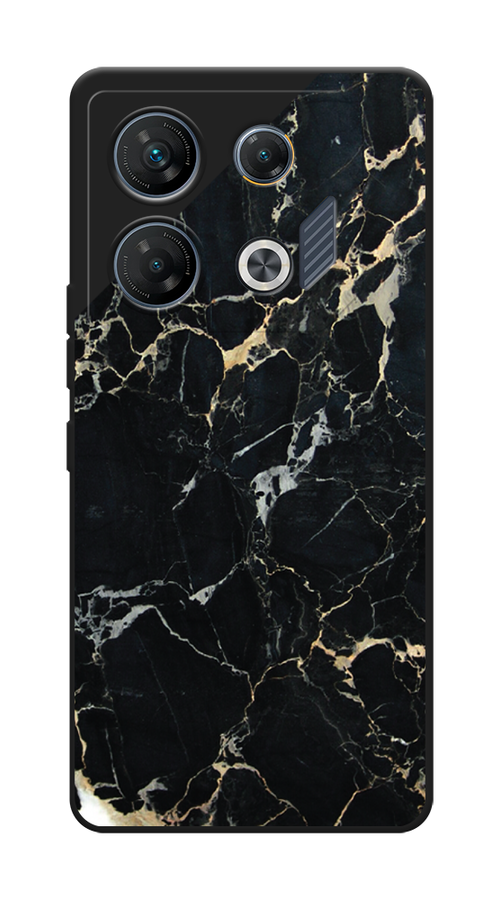 

Чехол Awog на Infinix GT 10 Pro "Черный мрамор уголок", Черный;золотистый, 3104852-1