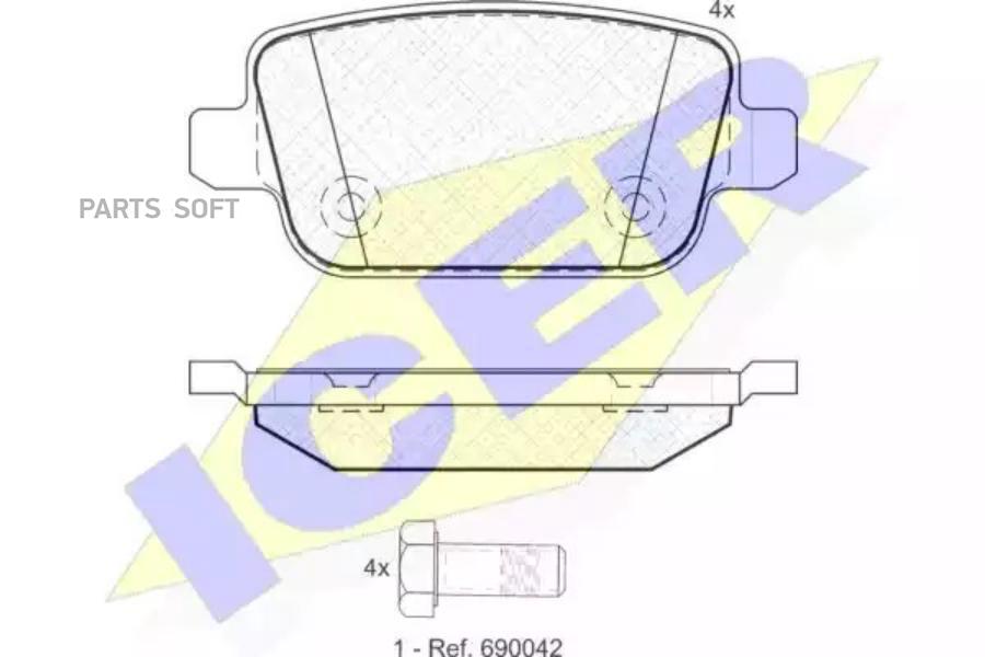 

Тормозные колодки ICER 181801