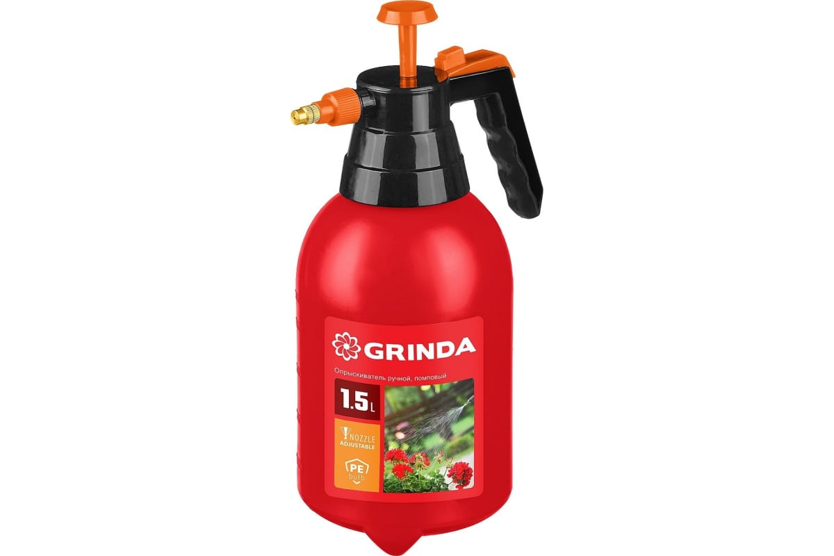 

Опрыскиватель Grinda ручной, 1,5 л, Красный