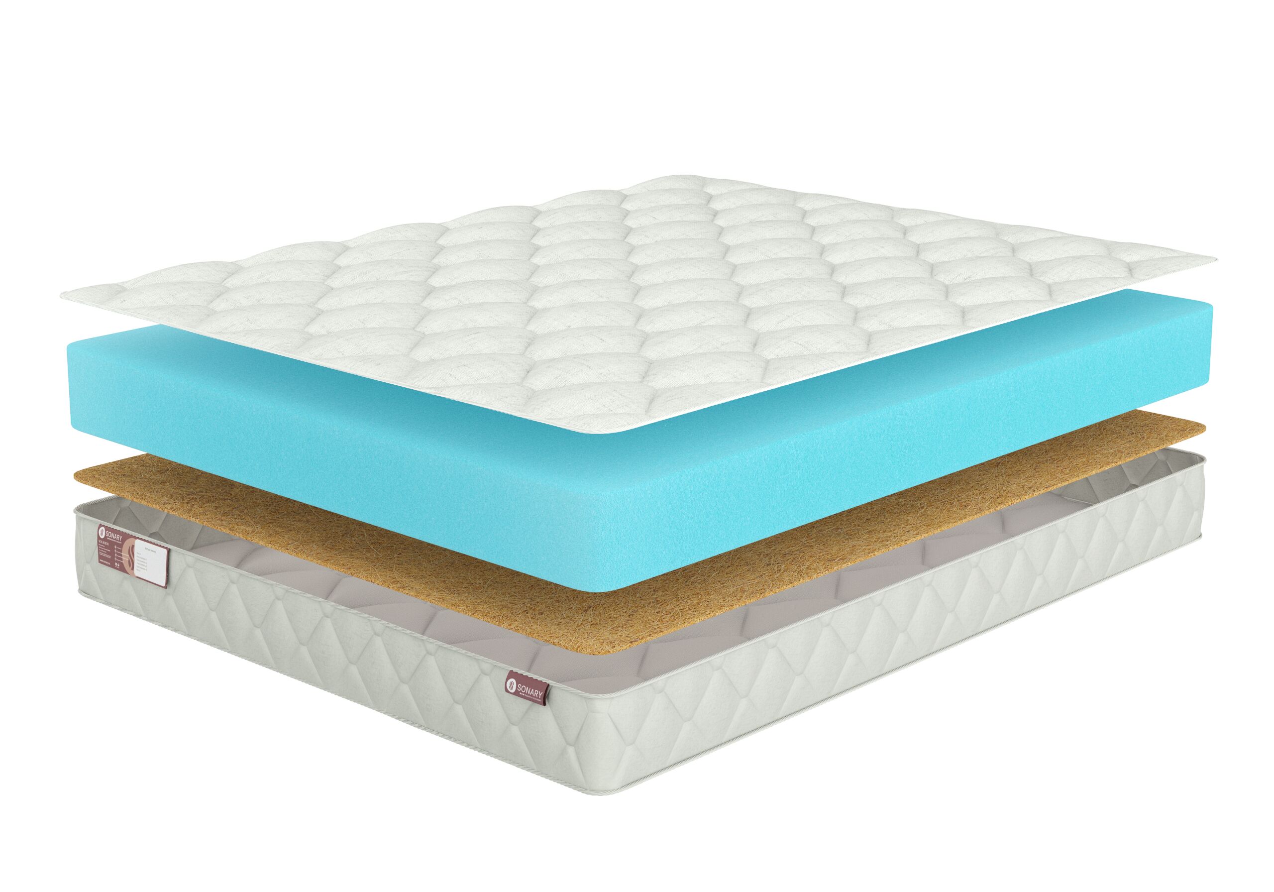 

Матрас Sonary Solid Venlo 150х205, Белый, Venlo