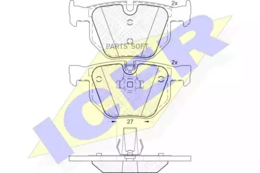 Тормозные колодки ICER 181684