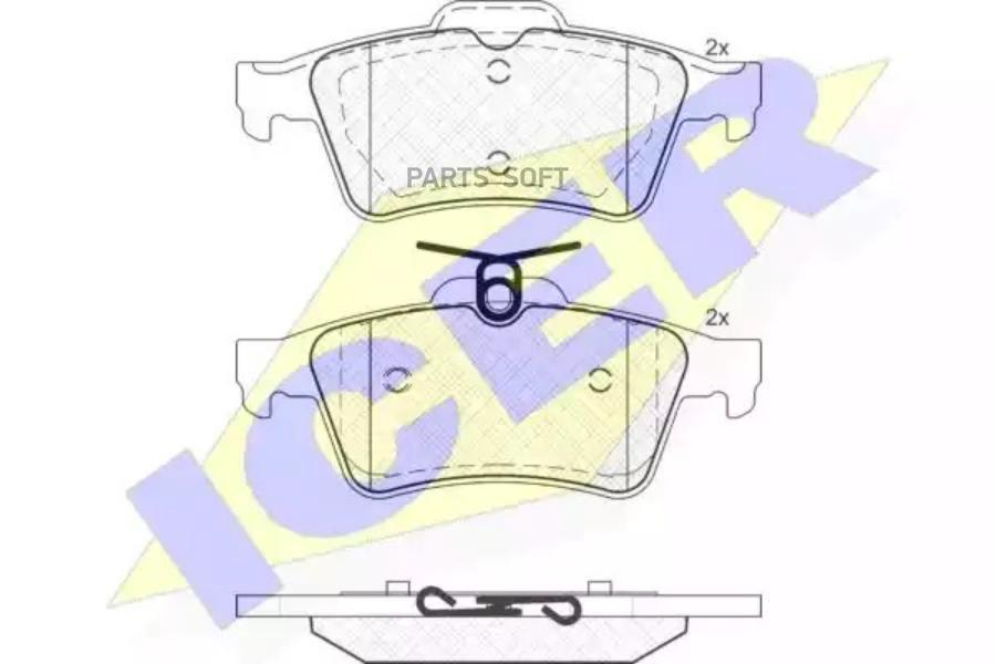 

Тормозные колодки ICER 181651